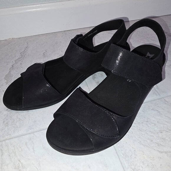 Mephisto Black Sandals - Picture 1 of 4